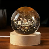 Stunning 3D Galaxy & Moon Crystal Ball Lamp