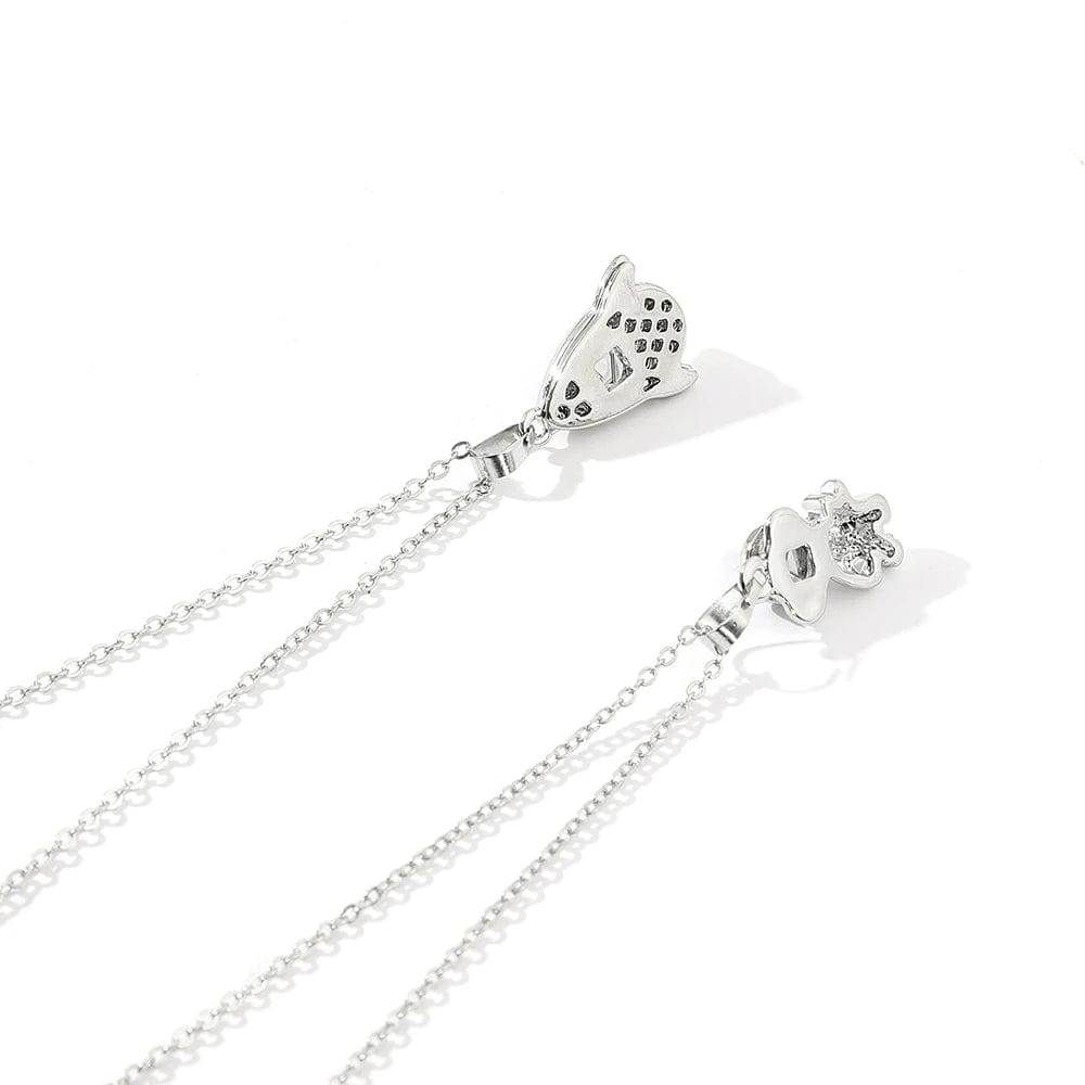 1 Pair Magnetic Heart Couple Necklaces Astronaut Rocket Pendant Women Men Lovers Best Friend Pendant Necklace Jewelry Gift
