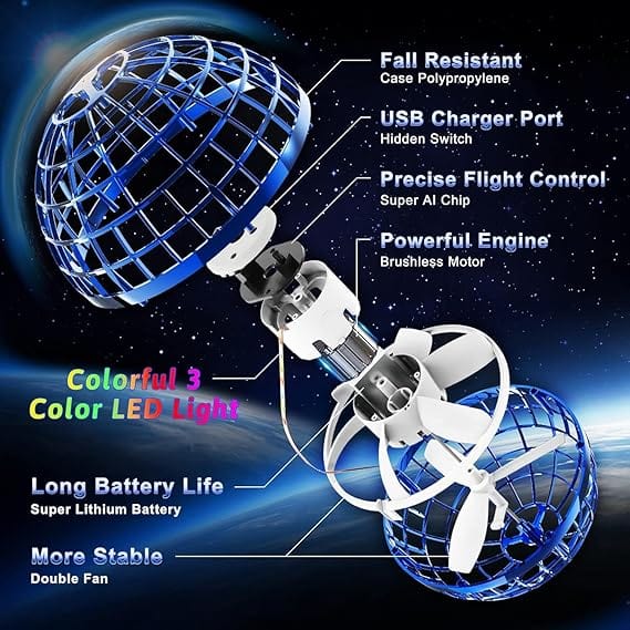 Anti-Collision Flying UFO Ball Drone With Lights 