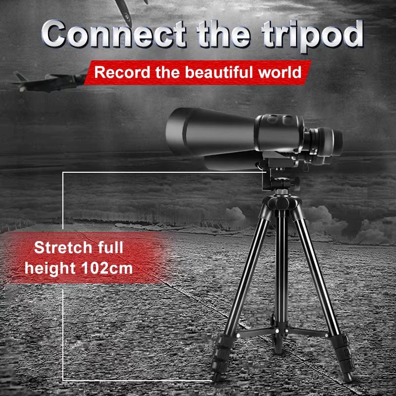 10-380X100 Powerful Binoculars Long Range Telescope Zoom HD BAK4 High Magnification Professional Monocular for Hunting Tourism