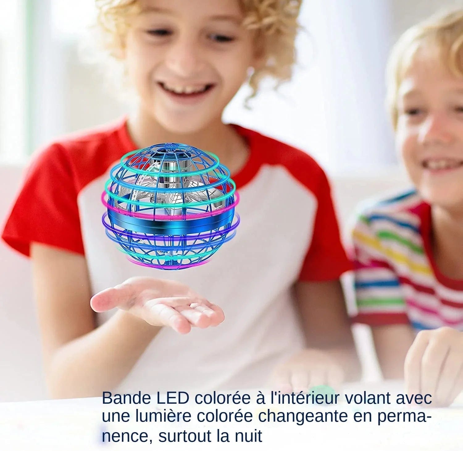 Flying Ball Boomerang Drone Flyorb Magic with LED Lights Gift Hover Ball Fly Nova Orb Flying Spinner Fidget Children Family Toys