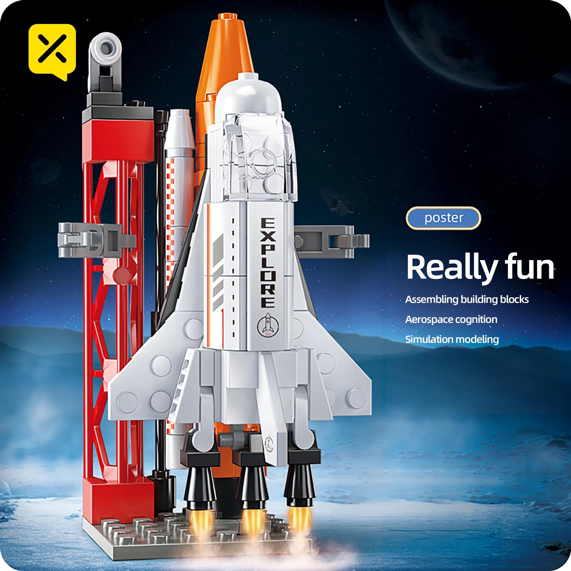 Amazing Space Rocket Launcher 133 Piece Puzzle