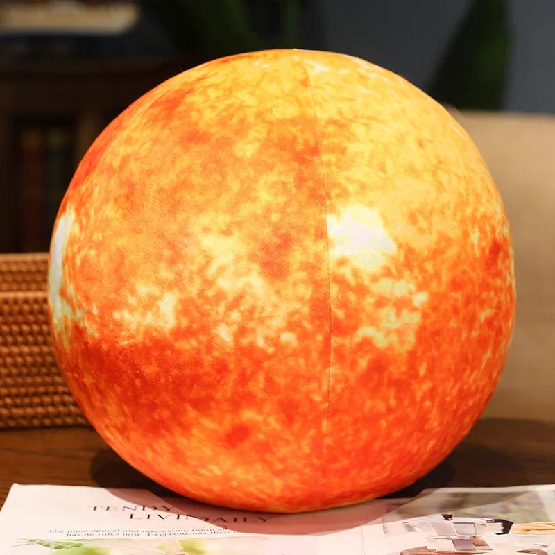 Lifelike Solar System Planet Earth Sun Mars Plush Toy Stuffed Mercury Jupiter Saturn Uranus Neptune round Ball Throw Pillow