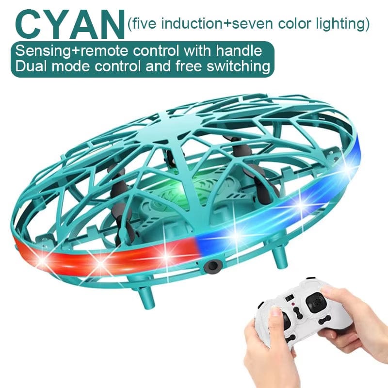 Colorful Anti-Collision Flying Helicopter Magic Hand UFO Ball Aircraft Sensing Mini Induction Drone Kids Electric Toy Gift