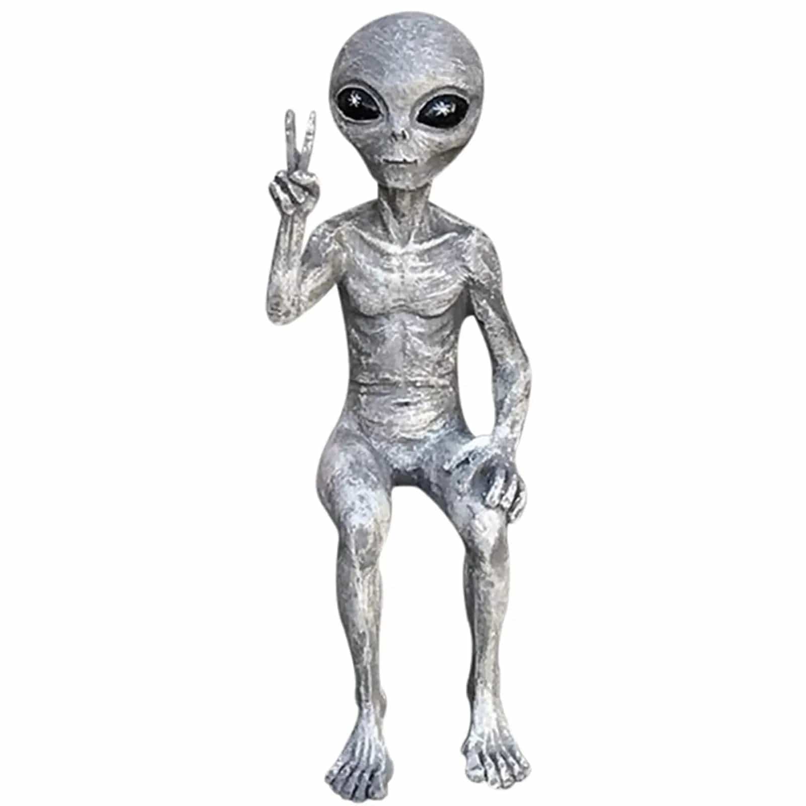New Outer Space Alien Accessories Statue Martians Garden Figurine Set for Home Indoor Outdoor Decoration Courtyard Ornaments