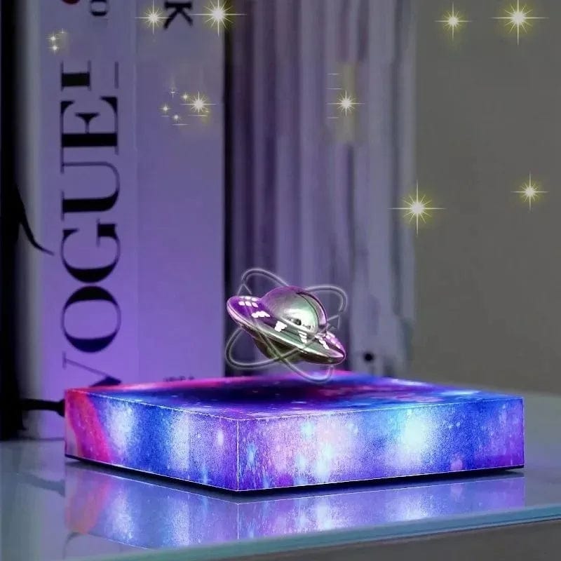 Creative Maglev Ornament UFO Starry Sky Light Universal Rotation Colorful Lighting Office Home Desktop Decoration Gift
