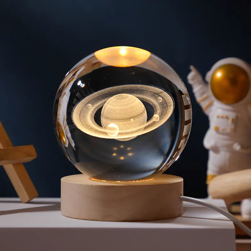 Glow In The Dark 3D Galaxy Crystal Ball Lamp