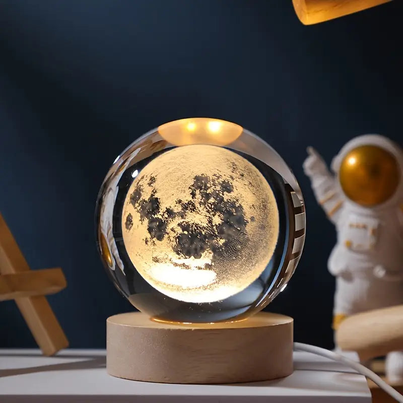 Glow In The Dark 3D Galaxy Crystal Ball Lamp