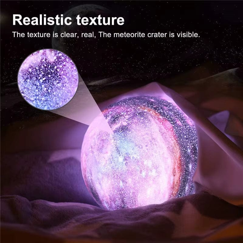 3D Print Moon Lamp 16 Colors Remote LED Night Light Rechargeable Atmosphere Nightlight Indoor Room Bedroom Decor Chirstmas Gifts