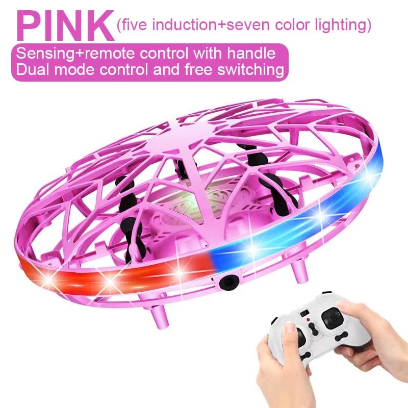 Colorful Anti-Collision Flying Helicopter Magic Hand UFO Ball Aircraft Sensing Mini Induction Drone Kids Electric Toy Gift