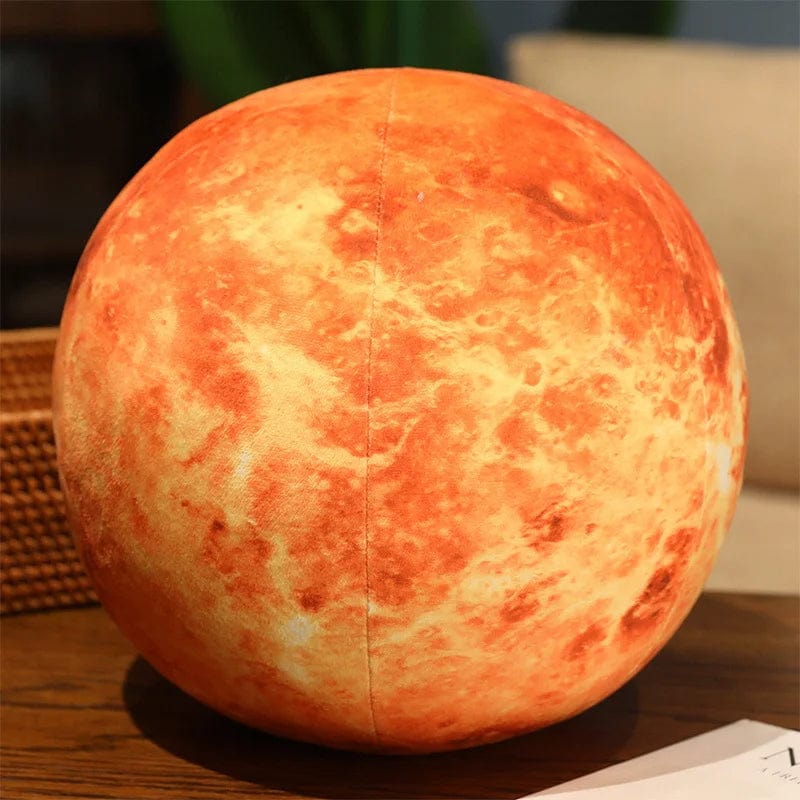 Lifelike Solar System Planet Earth Sun Mars Plush Toy Stuffed Mercury Jupiter Saturn Uranus Neptune round Ball Throw Pillow