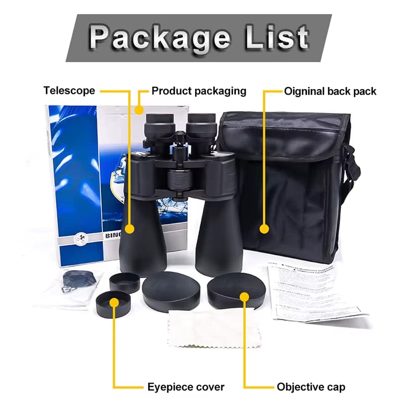 10-380X100 Powerful Binoculars Long Range Telescope Zoom HD BAK4 High Magnification Professional Monocular for Hunting Tourism