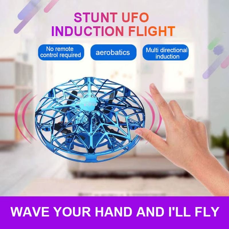 Colorful Anti-Collision Flying Helicopter Magic Hand UFO Ball Aircraft Sensing Mini Induction Drone Kids Electric Toy Gift