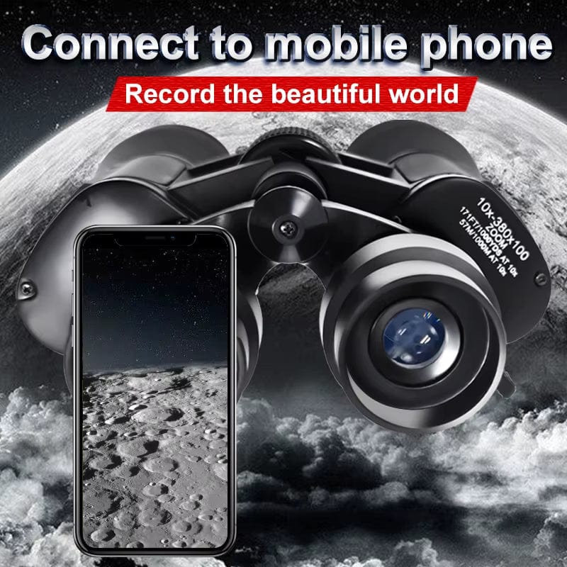 10-380X100 Powerful Binoculars Long Range Telescope Zoom HD BAK4 High Magnification Professional Monocular for Hunting Tourism