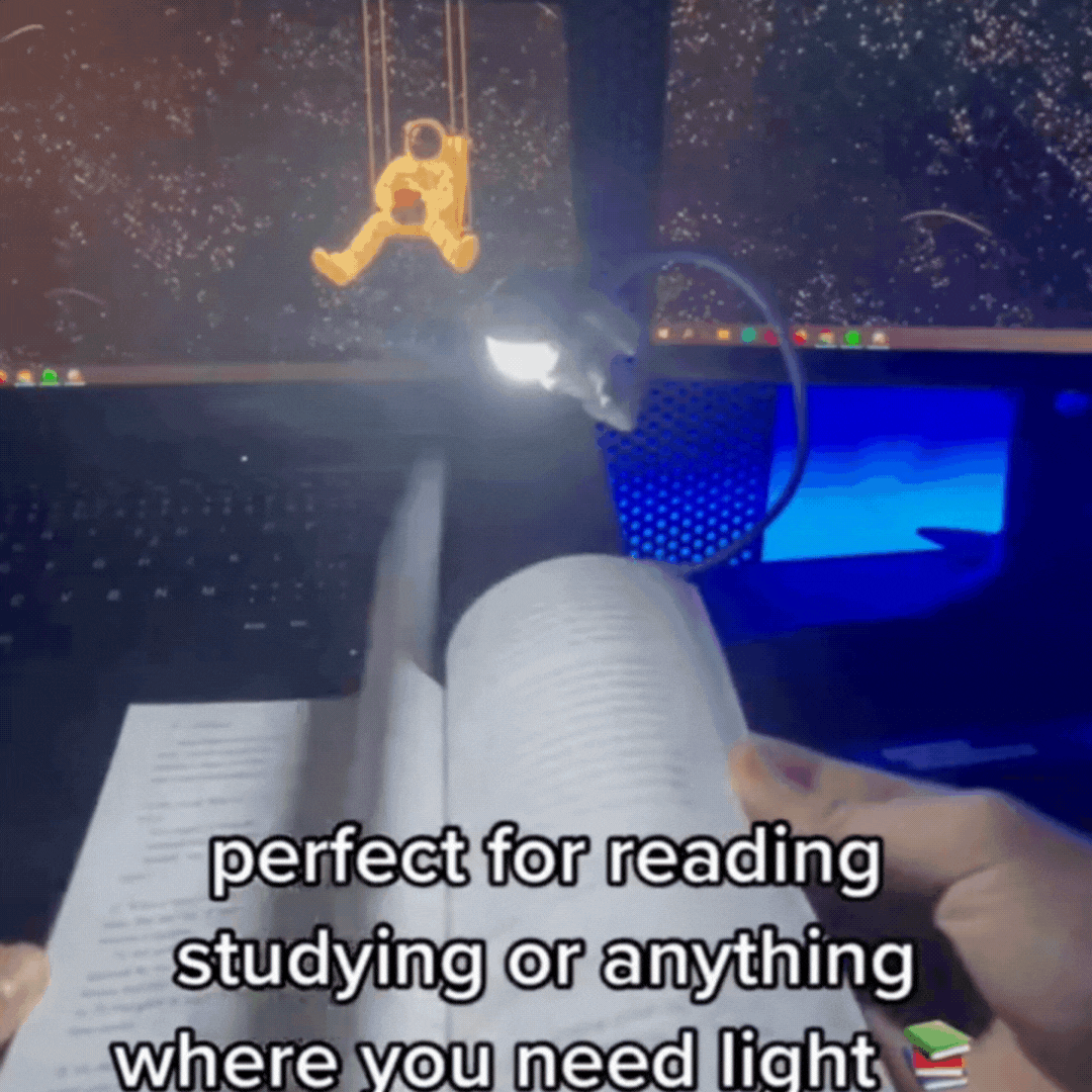 Creative Design Astronaut Shaped USB Powered LED Desk Lamp