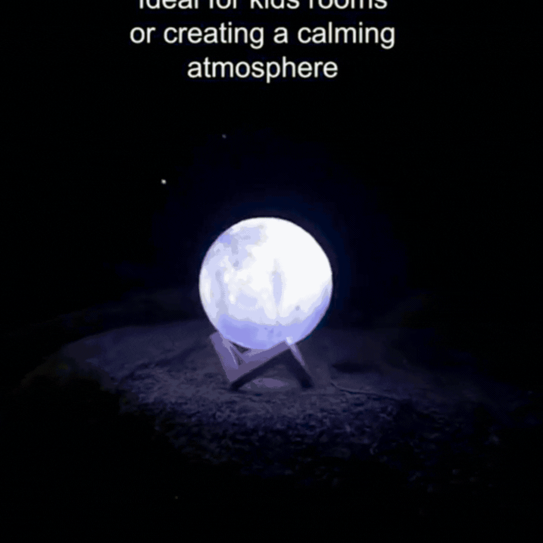 Stunning Display 3D LED Luminous Moon Lamp With Remote