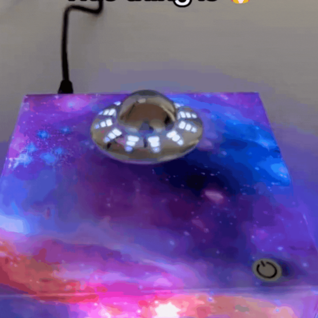 Stunning  UFO Shaped Levitating Rotating Desk Lamp